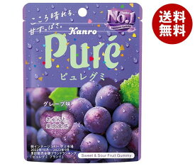 カンロ ピュレグミ グレープ 56g×6袋入｜ 送料無料 お菓子 袋 Pure ぶどう 葡萄