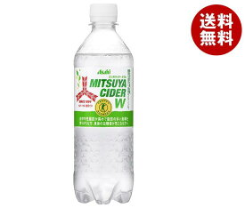 アサヒ飲料 三ツ矢サイダー W(ダブル)【特定保健用食品 特保】 485mlペットボトル×24本入×(2ケース)｜ 送料無料 炭酸飲料 ゼロ系 特保 血糖値 中性脂肪