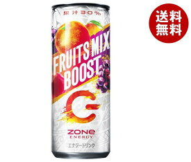 サントリー ZONe(ゾーン) FRUITS MIX BOOST(フルーツミックスブースト) 240ml缶×30本入×(2ケース)｜ 送料無料 エナジードリンク 炭酸飲料 ミックス フルーツ