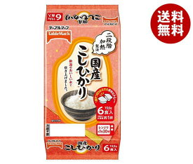 テーブルマーク 国産こしひかり(分割) 6食パック (150g×2食×3個)×8個入｜ 送料無料 一般食品 レトルト食品 ご飯