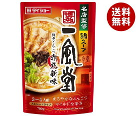 ダイショー 名店監修鍋スープ 一風堂 博多とんこつ赤丸新味 700g×10袋入｜ 送料無料 一般食品 調味料 鍋スープ しょうが 豚骨 味噌