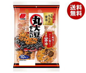 【送料無料・メーカー/問屋直送品・代引不可】三幸製菓 丸大豆せんべい 旨口醤油味 10枚×12個入｜ お菓子 おつまみ・せんべい 袋