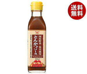 ハグルマ 国産野菜・果実使用とんかつソース 200ml瓶×12本入| 送料無料 ソース 揚げ物 フライ 調味料