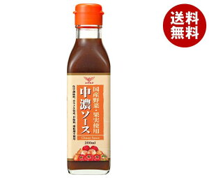 ハグルマ JAS特級 国産野菜・果実使用 中濃ソース 200ml瓶×12本入| 送料無料 国産 野菜 中濃 ソース 調味料