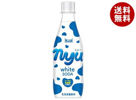 チェリオ nyu ホワイトソーダ 430mlペットボトル×24本入×(2ケース)｜ 送料無料 ソーダ 炭酸飲料 乳酸菌