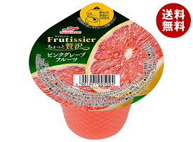 マルハニチロ フルティシエ ちょっと贅沢ピンクグレープフルーツ 190g×24(6×4)個入｜ 送料無料 グレープフルーツ ゼリー 果汁 菓子 デザート