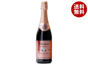 成城石井 シャメイ スパークリングレッドグレープジュース 750ml瓶×12本入| 送料無料 果実飲料 ぶどうジュース 濃縮還元 果汁100% 炭酸ガス入り