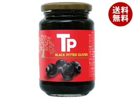 富永貿易 TP ブラックオリーブ 340g瓶×12本入｜ 送料無料 オリーブ 漬物 漬け物