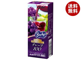 アサヒ飲料 バヤリース ホテルブレックファースト グレープ100 200ml紙パック×24本入｜ 送料無料 グレープ 葡萄 ぶどう グレープジュース