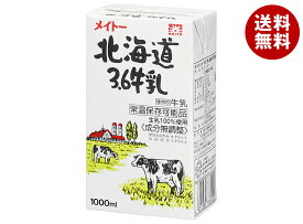 協同乳業 北海道3.6牛乳 1000ml紙パック×6本入×(2ケース)｜ 送料無料 牛乳 常温保存 牛乳 1000ml 1l ぎゅうにゅう