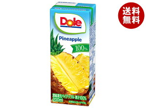 雪印メグミルク Dole(ドール) パイナップル 100% 200ml紙パック×18本入×(2ケース)| 送料無料 パイナップル 果汁100% ジュース