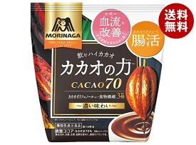 森永製菓 カカオの力 CACAO(カカオ)70 200g×24(12×2)袋入｜ 送料無料 ココア ホットココア ココアパウダー