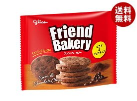 江崎グリコ フレンドベーカリー ココア&チョコチップ 48g×10袋入｜ 送料無料 菓子 おやつ ビスケット ココア チョコ