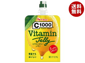 ハウスウェルネス C1000 ビタミンゼリーレモン 180gパウチ×24本入×(2ケース)｜ 送料無料 c1000 ビタミン レモン ゼリー パウチ