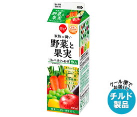 スジャータ 家族の潤い 野菜と果実 900ml紙パック×12本入 チルド 冷蔵品｜ 送料無料 チルド 野菜 野菜ジュース ミックス 紙パック 1l 1L