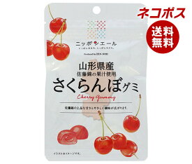 ネコポス JA全農 ニッポンエール 山形県産さくらんぼ グミ 40g×10袋入｜ 全国送料無料 お菓子 グミ 国産 日本産 全農