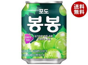 五星コーポレーション ヘテ飲料 ぶどう ボンボン 238ml缶×24(12×2)本入| 送料無料 韓国 葡萄 ぶどうの実 果汁 ジュース