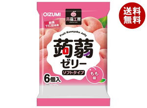 オーイズミ下仁田 蒟蒻工房 蒟蒻ゼリー もも味 6個入×16袋入×(2ケース)| 送料無料 OIZUMI おやつ 生菓子 こんにゃくゼリー ゼリー ダイエット 桃 ピーチ