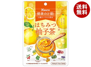 カンロ 健康のど飴 はちみつ柚子茶 80g×6袋入×(2ケース)| 送料無料 お菓子 あめ キャンディー のど飴 ハチミツ 柚子茶