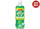 サントリー POPメロンソーダ 600mlペットボトル×24本入×(2ケース)｜ 送料無料 炭酸飲料 メロン ソーダ ビッグサイズ たっぷり