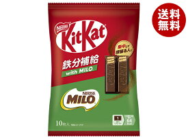 ネスレ日本 キットカット 鉄分補給 with MILO 10枚×12袋入｜ 送料無料 お菓子 チョコレート ミロ