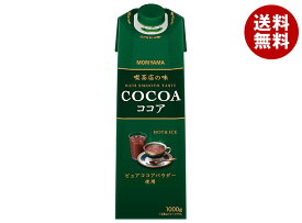 守山乳業 喫茶店の味 ココア 1000g紙パック×6本入×(2ケース)｜ 送料無料 アイスココア 1l 1L 紙パック