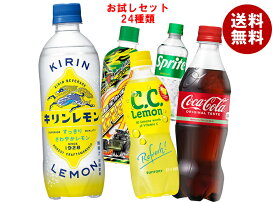 【福袋】 色々な炭酸飲料飲んでみませんか?セット24種類 コカコーラ スプライト ペプシ ライフガードなど 410ml～600mlペットボトル×24本入｜ 送料無料 コーラ キリン サントリー ポッカサッポロ 不二家 500ml レモン 炭酸水 ペプシ ゼロ ジンジャーエール