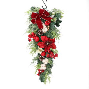 y30offN[|ΏۏizNX}X [X XbO NX}X[X wreath swag |CZ`A i Red Poinsettia christmas Xmas X   j[N Mtg v[g