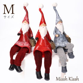 オーナメント オブジェ クリスマス サンタクロース トールハットサンタ トムテ ニッセ エルフ人形 Tall Hat Santa Mサイズ Christmas Santa Ornaments Xmas