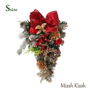 NX}X [X XbO NX}X[X wreath swag { ܂ڂ i STCY Red Lettering Ribbon christmas Xmas X   j[N Mtg v[g