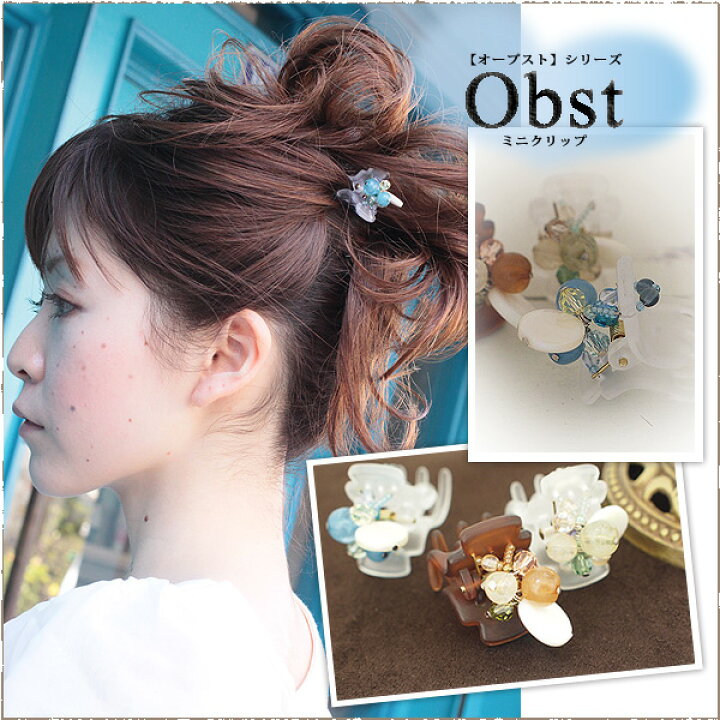 楽天市場 バンスクリップ ヘアアクセサリー ヘアアクセ ヘアアレンジ Obstオープスト ミニ キラキラ ヘアクリップ 髪留め 普段使い ミッシュ キッシュ