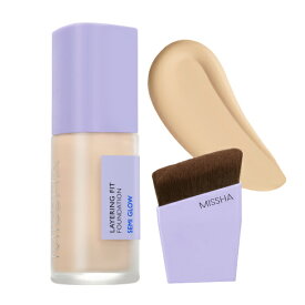 ブラシ付セット MISSHA公式 ミシャ レイヤリング フィット ファンデーション 全3色 35mL SPF38/PA++