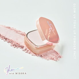 MISSHA 公式 ミシャ グロウ UVトーンアップパウダーパクト / グロウ UV パウダーパクト（ルミナスカバー） SPF30 / PA+++ しっとり 色ムラ 皮脂