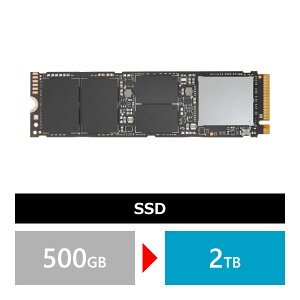 【同時購入オプション】【SSD】500GB → 2TB (2000GB) 変更