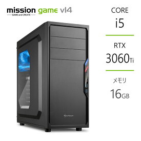 ゲーミングPC RTX3060Ti Core i5-14400F メモリ16GB SSD1TB B760 デスクトップ