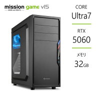ゲーミングPC RTX5060 Core Ultra7 265F メモリ32GB SSD1TB B860 デスクトップ
