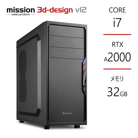 ワークステーション Core i7-12700K NVIDIA RTX A2000 メモリ32GB SSD500GB Z790 サイドフロー空冷 Quadro後継