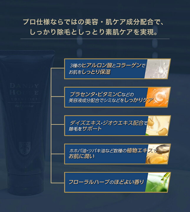 楽天市場】ダンディハウス ヘアリムーバー （医薬部外品）ムダ毛ケア 