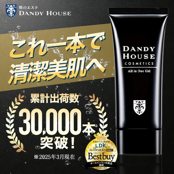 楽天市場】オールインワンジェル ダンディハウス公式 50g メンズ 