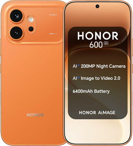 HONOR 600 Dual Sim 12GB RAM 512GB 5G �I�����W SIM�t���[ �O���[�o���� �V�i �X�}�z �{�� �����s�Ǖۏ�