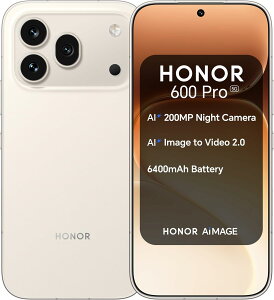HONOR 600 Pro Dual Sim 12GB RAM 256GB 5G �� SIM�t���[ �O���[�o���� �V�i �X�}�z �{�� �����s�Ǖۏ�