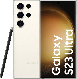 Samsung Galaxy S23 Ultra S918B Dual Sim 12GB RAM 256GB 5G クリーム 新品 SIMフリー スマホ 本体 1年保証