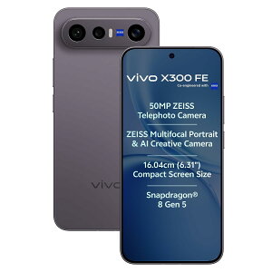 Vivo X300 FE 16GB RAM 512GB �� �V�i SIM�t���[ �O���[�o���� �X�}�z �{�� �����s�Ǖۏ�