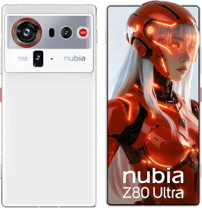 ZTE Nubia Z80 Ultra Dual Sim 16GB RAM 512GB 5G �� �X�^�[���[�i�C�g�u���[ �V�i SIM�t���[ �O���[�o�� �X�}�z �{�� �����s�Ǖۏ�