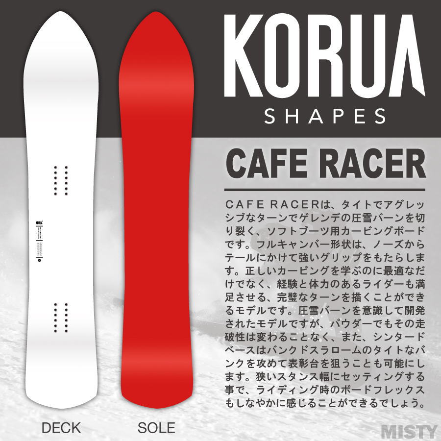 楽天市場】【予約】23-24 KORUA SHAPES (コルアシェイプス) CAFE RACER 