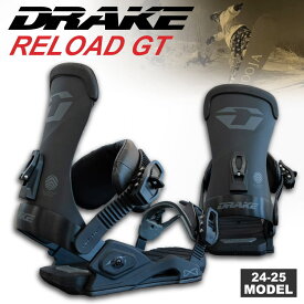 【予約】24-25 DRAKE RELOAD GT (ドレイクバインディング リロード) -BLACK/GREY- (スノーボード フリースタイル グラトリ) 中川智貴モデル【送料無料】【代引手数料無料】【正規品】