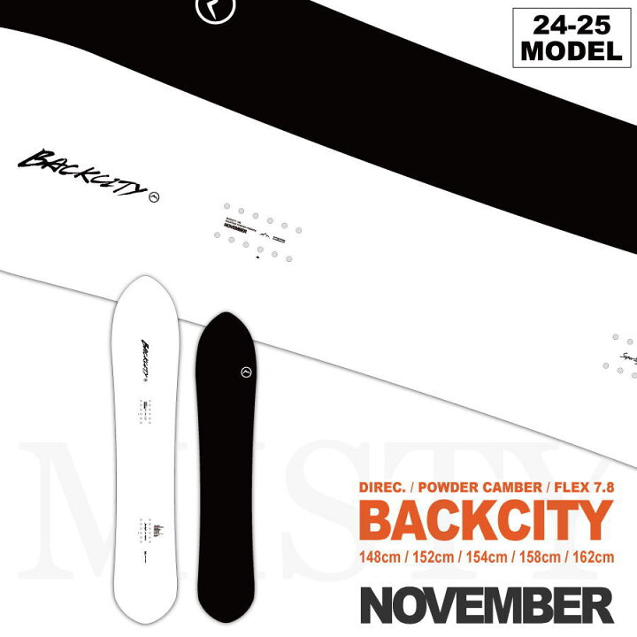 楽天市場】【早期予約特典あり】24-25 NOVEMBER BACKCITY (ノベンバー 