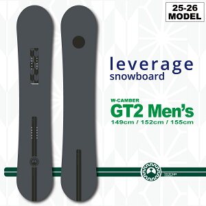 �y���׍ς݁z25-26 ���o���b�W�X�m�[�{�[�h LEVERAGE SNOWBOARD �W�[�e�B�[�c�[ GT2 -Men's- 149cm/152cm/155cm 2�_�I�ׂ鍋�ؓ��T���� / ������� ����������� �v���f���[�X (�����g�� �O���g�� ��) �y����