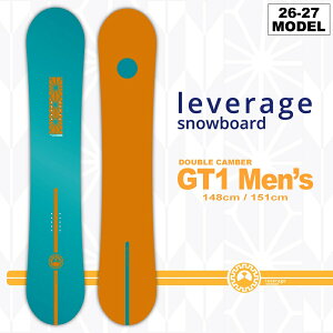 �y�����\����T����z26-27 ���o���b�W�X�m�[�{�[�h LEVERAGE SNOWBOARD �W�[�e�B�[���� GT1 -Men's- 148cm/151cm 2�_�I�ׂ鍋�ؓ��T���� / ������� ����������� �v���f���[�X (�����g�� �O���g�� ��) �y