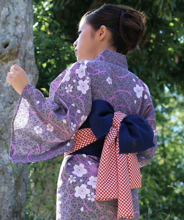 楽天市場】【子供用】ポリエステルちりめん帯 【市松・赤】【麻の葉 